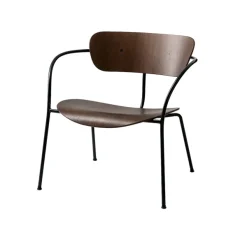 Fauteuils & Repose-Pieds^And Tradition Fauteuil Pavilion Av5 Noyer / Pieds Noirs