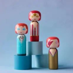 Sculptures & Figurines^Lucie Kaas Figurine En Bois - Kokeshi Sketch.Inc - Ziggy Stardust - 14.5 Cm