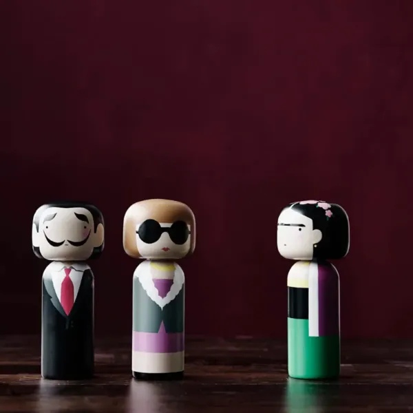 Sculptures & Figurines^Lucie Kaas Figurine En Bois Kokeshi Sketch.Inc Anna - 14.5 Cm