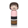 Sculptures & Figurines^Lucie Kaas Figurine En Bois Kokeshi Sketch.Inc Freddie - I Want To Break Free - 14.5 Cm