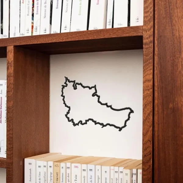 Art Mural^The Line Frise Decorative Belle-Ile-En Mer - Noir