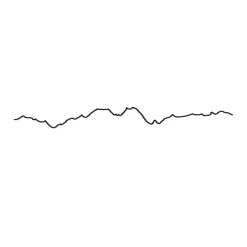 Art Mural^The Line Frise Decorative Courchevel - Noir - 50 Cm