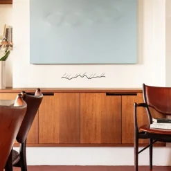 Art Mural^The Line Frise Decorative Courchevel - Noir - 50 Cm