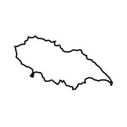 Art Mural^The Line Frise Decorative Ile D'Yeu - Noir - 50 Cm