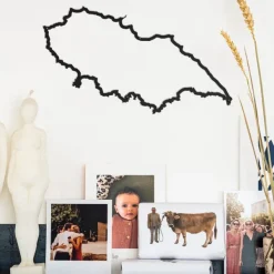Art Mural^The Line Frise Decorative Ile D'Yeu - Noir - 50 Cm