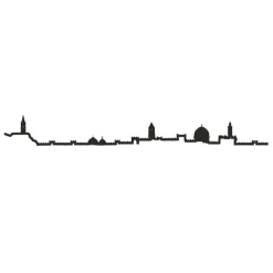 Art Mural^The Line Frise Decorative Jerusalem Noir