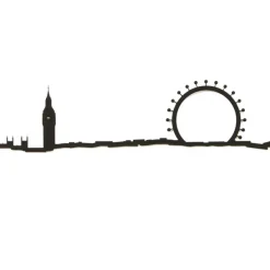 Art Mural^The Line Frise Decorative Londres Noir