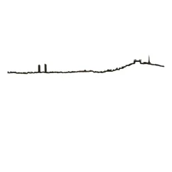 Art Mural^The Line Frise Decorative Lyon Noir