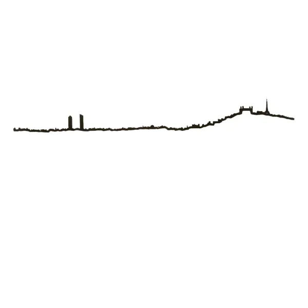 Art Mural^The Line Frise Decorative Lyon Noir