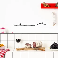Art Mural^The Line Frise Decorative Lyon Noir
