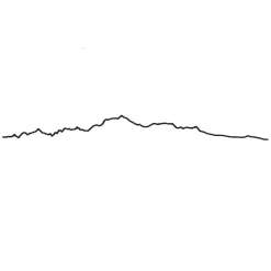 Art Mural^The Line Frise Decorative Megeve - Noir - 50 Cm