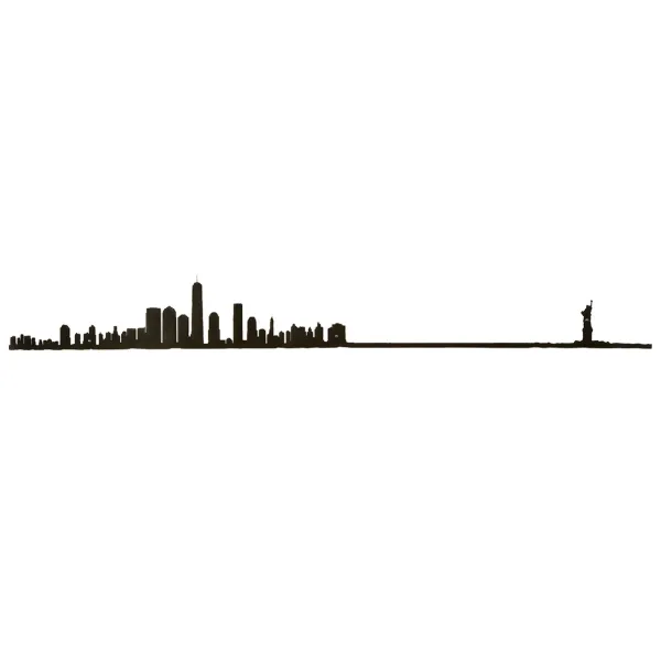 Art Mural^The Line Frise Decorative New York Xl - Noir