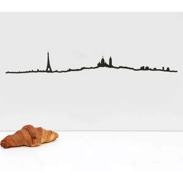 Art Mural^The Line Frise Decorative Paris Noir
