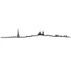 Art Mural^The Line Frise Decorative Paris Xl - Noir