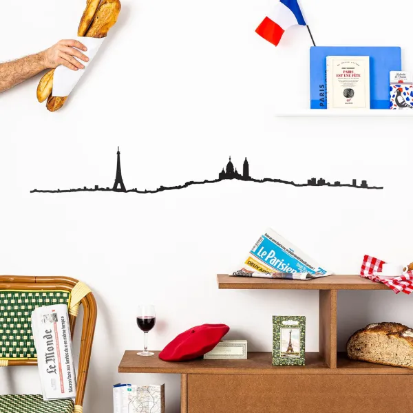 Art Mural^The Line Frise Decorative Paris Xl - Noir