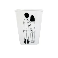 Carafes & Verres^Helen B Gobelet Couple Nu De Dos En Porcelaine