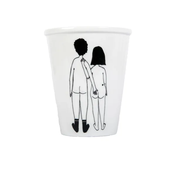 Carafes & Verres^Helen B Gobelet Couple Nu De Dos En Porcelaine