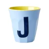 Tasses & Mugs^Rice Gobelet Lettre J En Melamine - Bleu