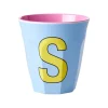 Tasses & Mugs^Rice Gobelet Lettre S En Melamine - Bleu Clair