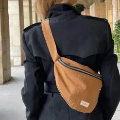 Sacs & Cabas^Rive Droite Paris Grande Banane Custine En Coton Recycle - Tobacco