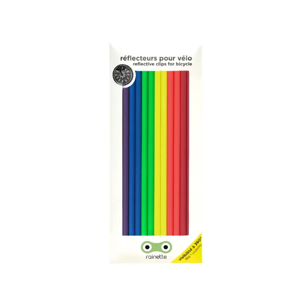 Loisirs D'extérieur^Rainette Grands Reflecteurs Pour Velo - Fluo Multicolore