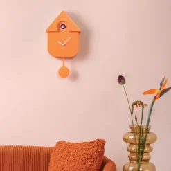 Horloges^Sélectionné par Fleux Horloge Modern Cuckoo - Orange