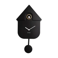 Horloges^Sélectionné par Fleux Horloge Modern Cuckoo En Metal L 21.5 X H 41 Cm - Noir