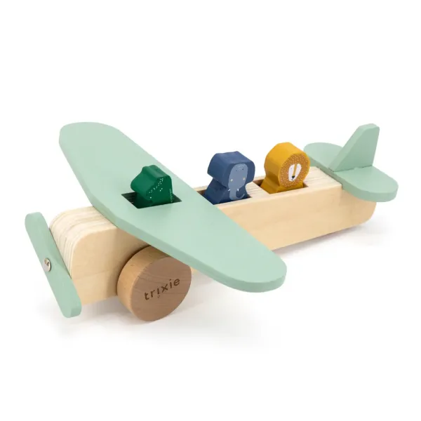 Jeux Éducatifs^Trixie Jouet Avion Animaux En Bois