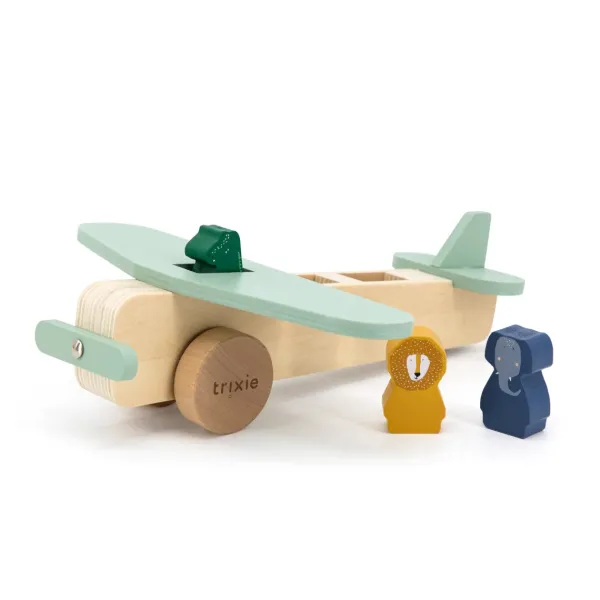 Jeux Éducatifs^Trixie Jouet Avion Animaux En Bois