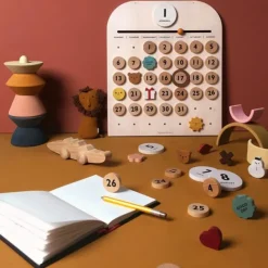Jeux Éducatifs^Moon Picnic Jouet Mon Calendrier En Bois