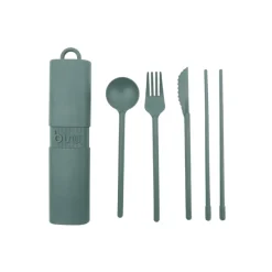 Assiettes & Couverts^Sélectionné par Fleux Kit De Couverts Reutilisables Et Nomades En Matiere Biosourcee Jaune