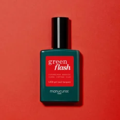 Soins^Manucurist Kit Green Flash - Vernis Semi Permanent - Poppy Red