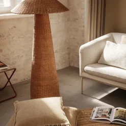 Lampadaires^Ferm Living Lampadaire Dou Rotin - 131 Cm - Naturel
