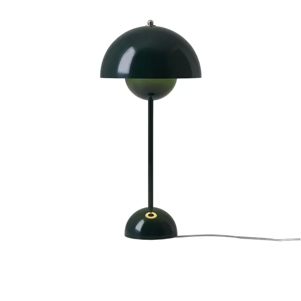 Lampes De Table^And Tradition Lampe A Poser Flowerpot Vp3 By Verner Panton - Vert