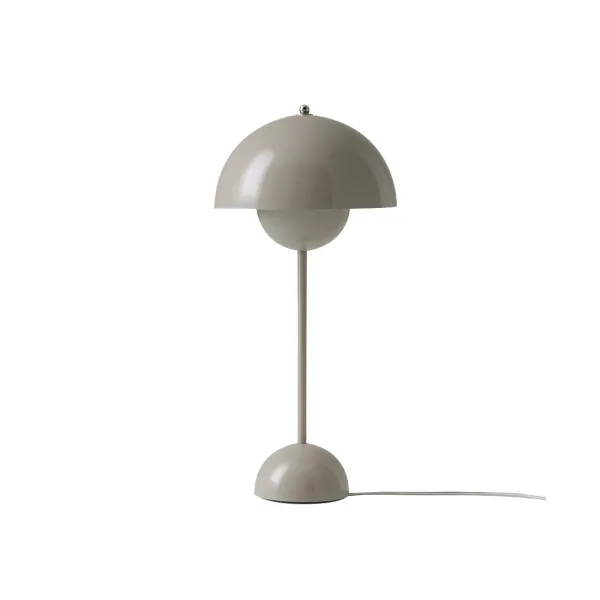 Lampes De Table^And Tradition Lampe A Poser Flowerpot Vp3 - Gris Clair