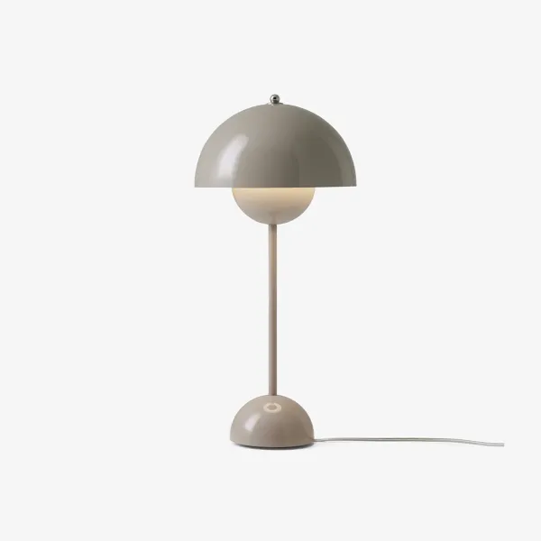 Lampes De Table^And Tradition Lampe A Poser Flowerpot Vp3 - Gris Clair