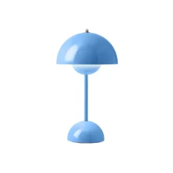 Lampes De Table^And Tradition Lampe A Poser Flowerpot Vp9 Sans Fil - Bleu Swim