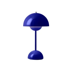 Lampes De Bureaux^And Tradition Lampe A Poser Flowerpot Vp9 Sans Fil - Bleu Cobalt