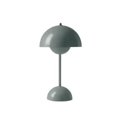 Lampes De Table^And Tradition Lampe A Poser Flowerpot Vp9 Sans Fil Stone Blue