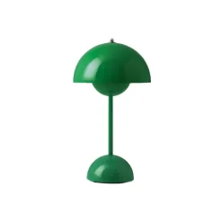 Lampes De Table^And Tradition Lampe A Poser Flowerpot Vp9 Sans Fil - Signal Green