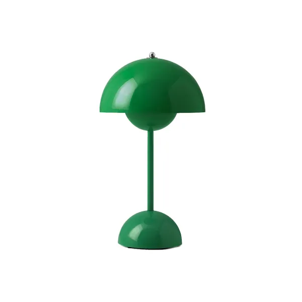 Lampes De Table^And Tradition Lampe A Poser Flowerpot Vp9 Sans Fil - Signal Green