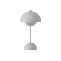 Lampes De Table^And Tradition Lampe A Poser Flowerpot Vp9 Sans Fil Gris Clair Mat