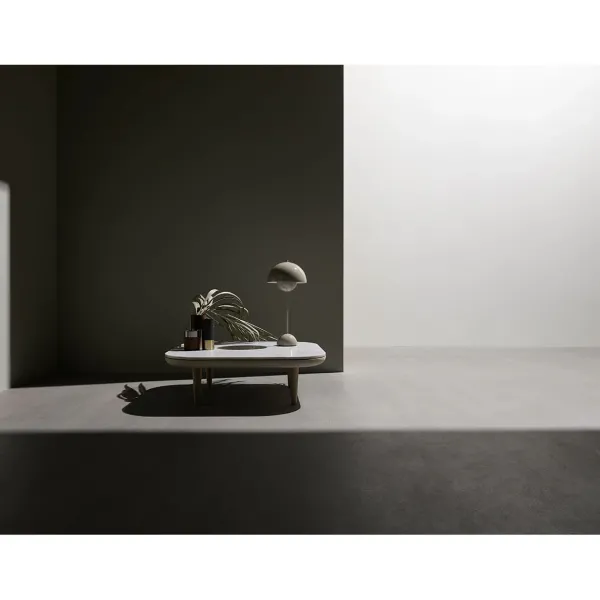 Lampes De Table^And Tradition Lampe A Poser Flowerpot Vp3 By Verner Panton - Gris Beige
