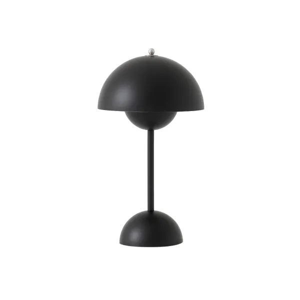 Lampes De Table^And Tradition Lampe A Poser Sans Fil Flowerpot Vp9 - Noir Mat
