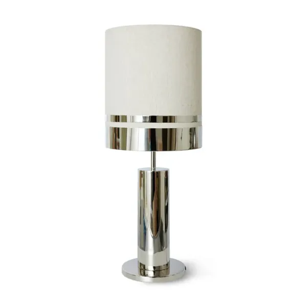 Lampes De Table^HK Living Lampe A Poser Space - O 30 X H 72 Cm - Chrome