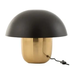 Lampes De Table^Sélectionné par Fleux Lampe Champignon En Metal - O 50 X 44 Cm - Noir/Or