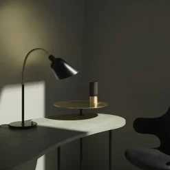 Lampes De Table^And Tradition Lampe De Table Bellevue - Noir & Laiton