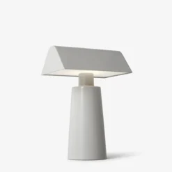 Lampes De Table^And Tradition Lampe De Table Caret Mf1 H 22Cm - Gris Soie