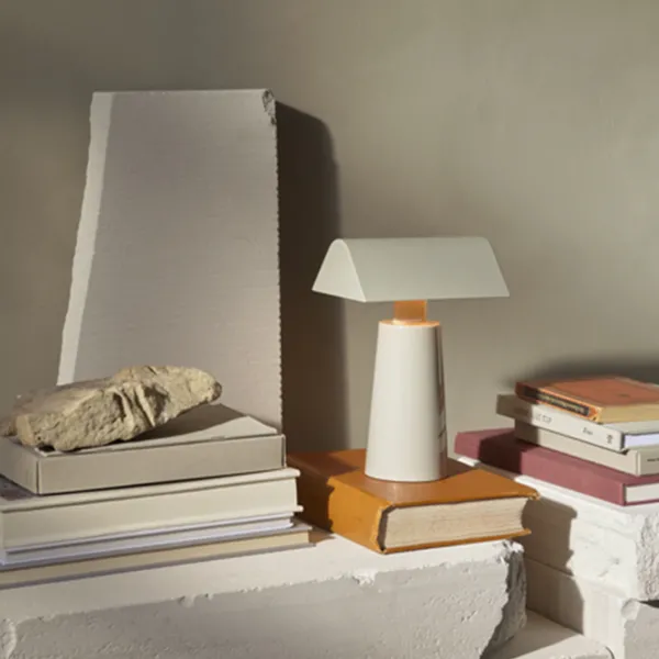 Lampes De Table^And Tradition Lampe De Table Caret Mf1 H 22Cm - Gris Soie