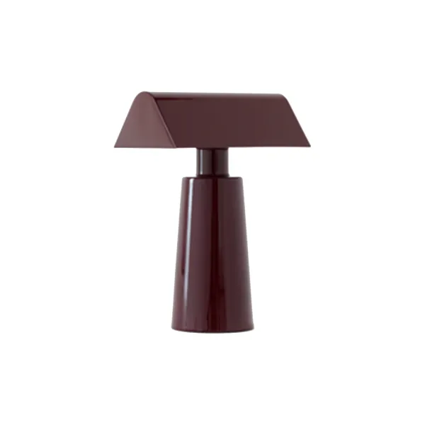 Lampes De Table^And Tradition Lampe De Table Caret Mf1 H 22Cm - Bordeaux Fonce